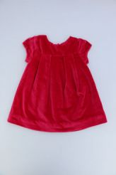 Robe velours doux rouge  Jacadi