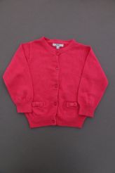 Gilet coton laine fuchsia  Jacadi