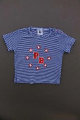 T-shirt rayé bleu roi neuf  Petit Bateau