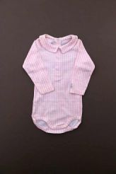 Body à col vichy rose  Petit Bateau