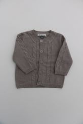 Gilet tricot taupe mixte  DPAM Bébé 