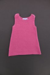 Robe tricot coton rose  Jacadi