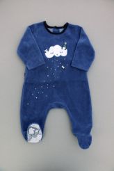 Pyjama en velours bleu  Catimini