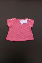 Tee-shirt milleraies rose  Petit Bateau