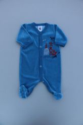 Pyjama en velours bleu  Petit Bateau