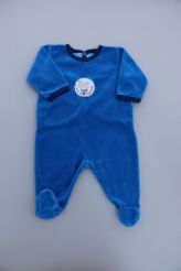 Pyjama velours bleu roi  Petit Bateau