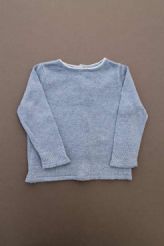 Pull bleu en tricot doux   Cyrillus