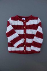 Gilet rayé laine coton  Petit Bateau