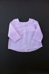 Blouse en lin rose neuve  DPAM bébé