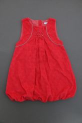 Robe en velours orange  Obaïbi