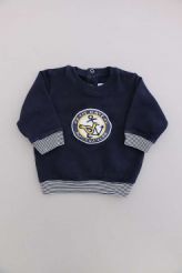 Sweat bleu mi-saison neuf   Petit Bateau