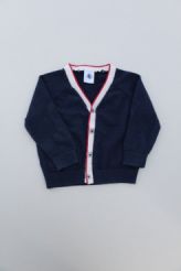 Gilet marine laine coton  Petit Bateau