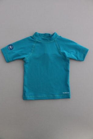 Tee Shirt Bleu Canard Mixte Anti Uv Protection 50 Neuf Decathlon Bebe 12 Mois 1 An