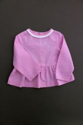 Blouse rose en popeline  Jacadi