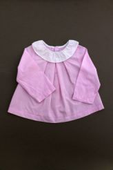 Blouse rose layette à col  Jacadi