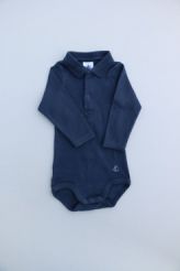 Body col polo marine  Petit Bateau