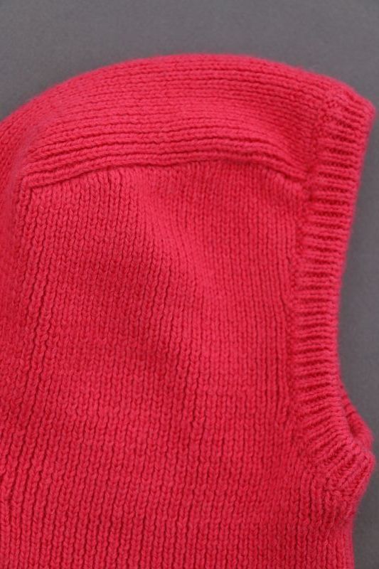 Cagoule - Rose pâle tricot
