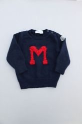 Pull marine 100% laine   Moncler