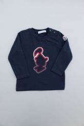 T-shirt bleu doux chaud  Moncler