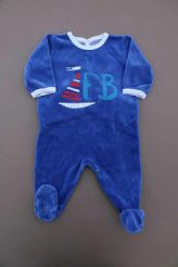 Pyjama velours bleu roi  Petit Bateau