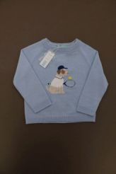 Pull coton bleu neuf  Jacadi