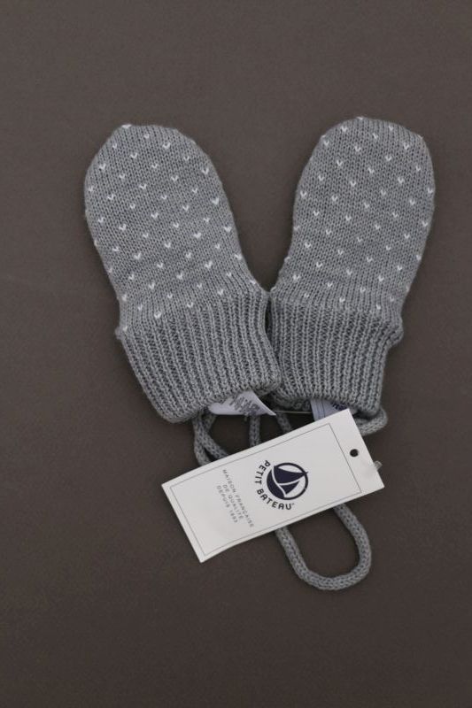 Gants Tricotées pour Enfant Moufles épais d'hiver avec Cordon