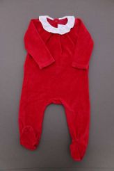Pyjama rouge collerette  Jacadi