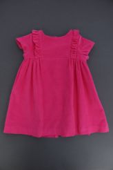 Robe en velours fuchsia   Jacadi