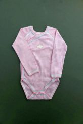 Body croisé rayé rose  Petit Bateau