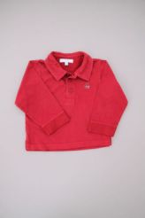 Polo doux rouge foncé  Jacadi