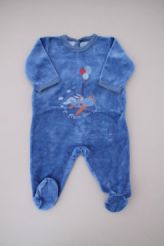 Pyjama bleu doux chaud  Petit Bateau