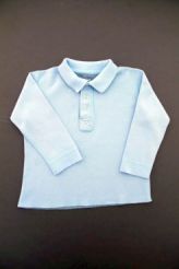 Polo jersey bleu pâle  Petit Bateau