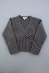 Gilet croisé maille taupe  Cyrillus