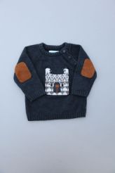 Pull gris chaud hiver  Obaïbi