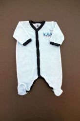 Pyjama velours bleu pâle  Petit Bateau