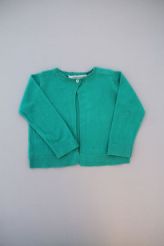 Gilet vert en maille fine  Bonpoint