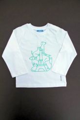 Tee-shirt jersey fin blanc  Jacadi