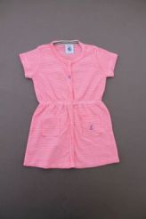 Robe été jersey milleraies  Petit Bateau