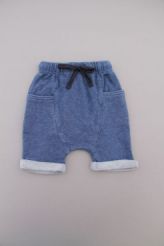 Short jersey doux bleu  Bout'chou