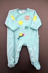 Pyjama brodé en velours  Moulin Roty
