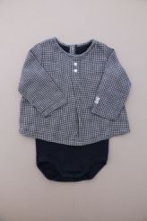 Body guimpe vichy marine  Petit Bateau