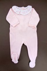Pyjama velours col brodé  Cyrillus
