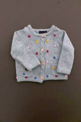 Gilet tricot doux gris  Sergent Major