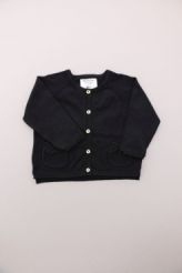 Gilet noir en maille fine  Zara