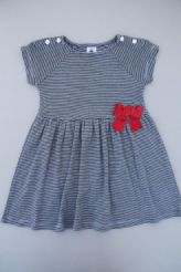 Robe été jersey milleraies  Petit Bateau