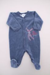 Dors-bien velours marine  Petit Bateau