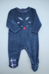 Pyjama marine et écossais  Obaïbi