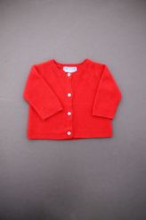Gilet tricot coton rouge  Jacadi