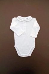 Body t-shirt blanc à col  Bout'chou