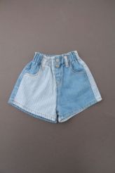 Short en denim bleu été  Zara